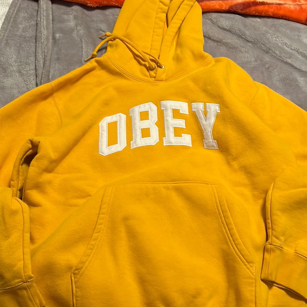 YELLOW OBEY HOODIE